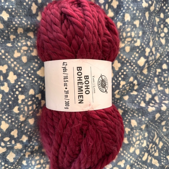 Acrylic Yarn Lot - Burgundy and Rainbow - Picture 9 of 9